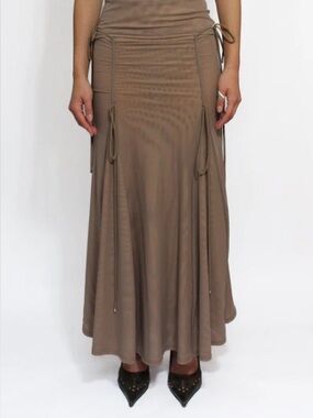 NWT Oriens Tan Body Form Maxi Skirt
